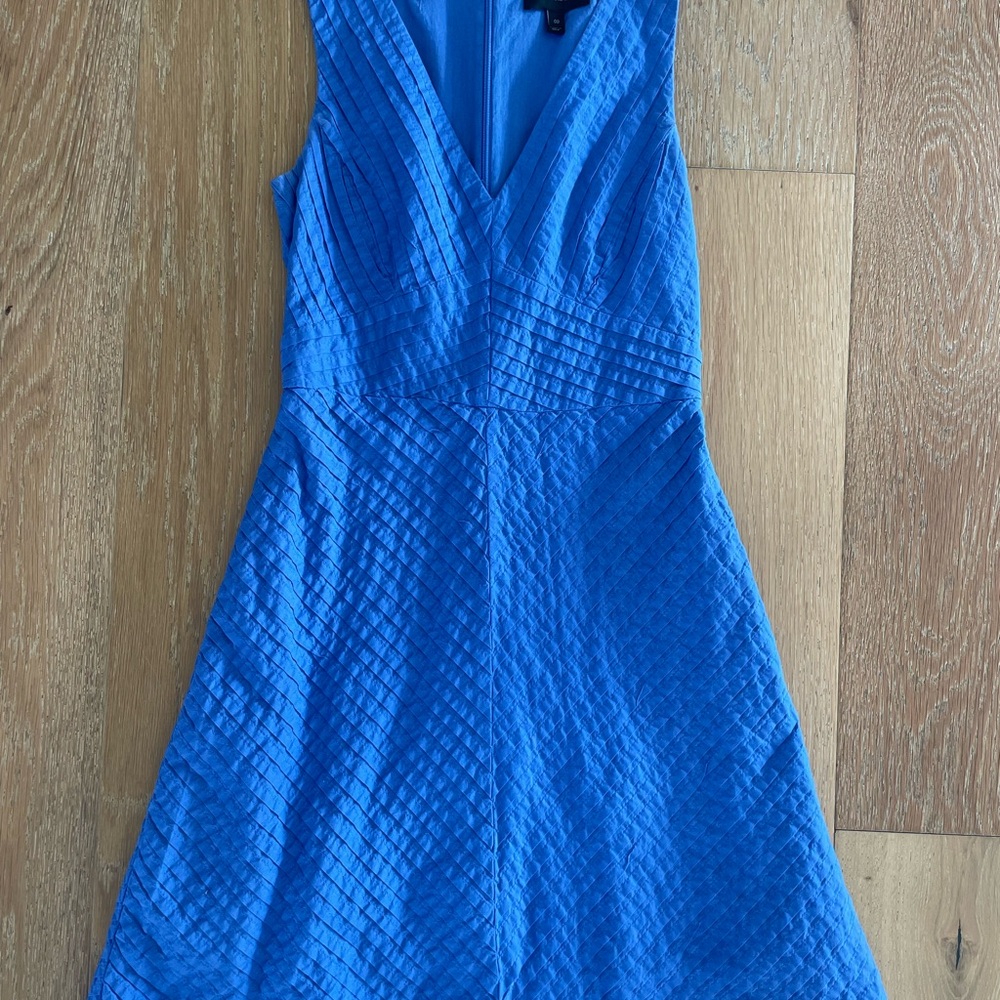 J. Crew Vibrant Blue Textured Mini Dress